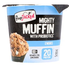 Mighty Muffin, с пробиотиками, Сморес, FlapJacked, 1,94 унции (55 г) купить в Киеве и Украине