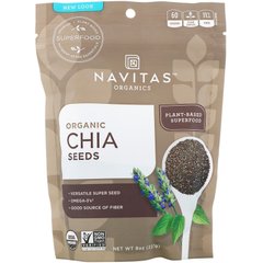 Органические семена чиа Navitas Organics (Organic Chia Seeds) 227 г купить в Киеве и Украине