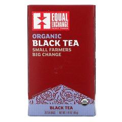 Equal Exchange, Органический черный чай, 20 чайных пакетиков, 1,41 унции (40 г) купить в Киеве и Украине