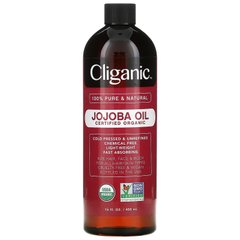 Cliganic, на 100% чиста та натуральна олія жожоба, 473 мл (16 рідк. Унцій)