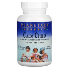 Заспокійливий засіб для дітей Planetary Herbals (Calm Child) 440 мг 150 таблеток