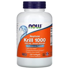 Масло криля 1000 Now Foods (Krill 1000) 1000 мг 120 желатиновых капсул купить в Киеве и Украине