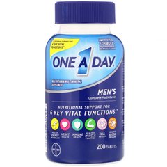 One A Day для чоловіків, склад для здоров'я чоловіків, One-A-Day, 200 таблеток