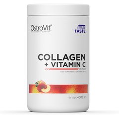 Коллаген и витамин С вкус персик OstroVit (Collagen + Vitamin C) 400 г купить в Киеве и Украине