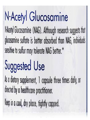 N-ацетил глюкозамін NAG, N-Acetyl Glucosamine NAG, Allergy Research Group, 90 вегетаріанських капсул