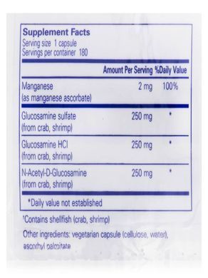 Complex Glucosamine Pure Encapsulations (Glucosamine Complex) 180 capsules