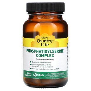 Country Life, Phosphatidylserine Complex, 60 Softgels купить в Киеве и Украине