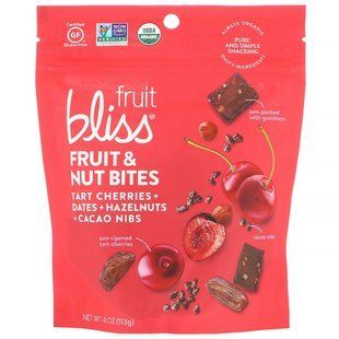 Пирог Вишня + Финики + Фундук + Какао-крупка, Fruit Bliss, 4 унции (113 г) купить в Киеве и Украине