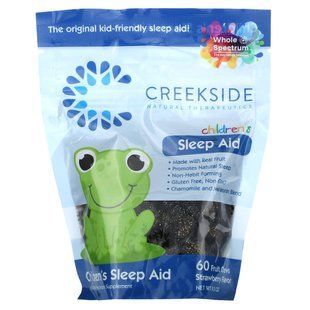 Creekside Natural Therapeutics, Children's Sleep Aid, Strawberry, 60 Fruit Chews, 9.3 oz купить в Киеве и Украине