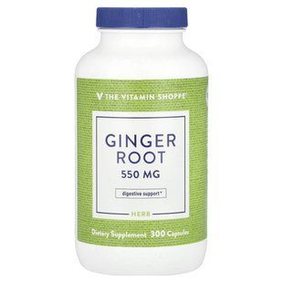 The Vitamin Shoppe, Ginger Root, 550 mg, 300 Capsules