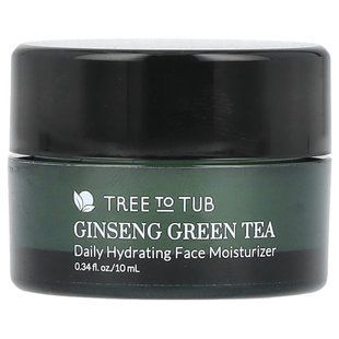 Tree To Tub, Ginseng Green Tea, Daily Hydrating Face Moisturizer, 0.34 fl oz (10 ml) купить в Киеве и Украине