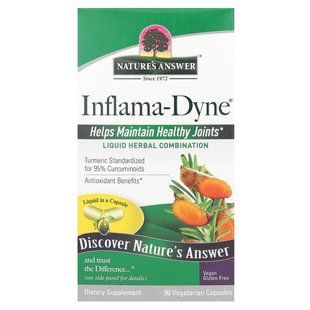Inflama-Dyne, трав'яна комбінація, Nature's Answer, 90 вегетаріанських капсул