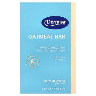 Dermisa, кусковое мыло с овсянкой, для сухой кожи, 85 г (3 унции) купить в Киеве и Украине