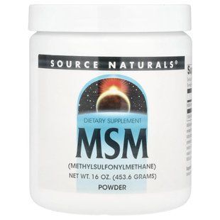 Source Naturals, MSM Powder, 16 oz (453.6 g) купить в Киеве и Украине