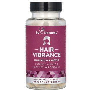 Eu Natural, Vibrance, биотин и МСМ, 60 вегетарианских капсул купить в Киеве и Украине