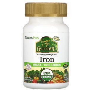 Залізо Nature's Plus (Iron Source of Life Garden) 30 капсул