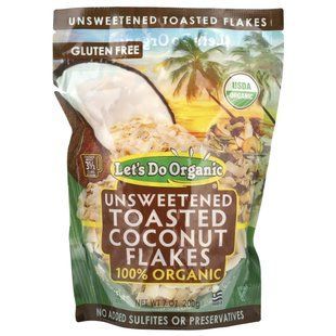 Кокосовая стружка поджаренная органик Edward & Sons (Coconut Flakes) 200 г купить в Киеве и Украине