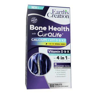 Vitamins for bones and joints Earths Creation (Bone Health with CurQLife) 60 tablets