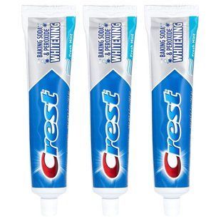 Crest, Baking Soda & Peroxide Whitening Fluoride Toothpaste, Fresh Mint, 3 Pack, 5.7 oz (161 g) Each купить в Киеве и Украине