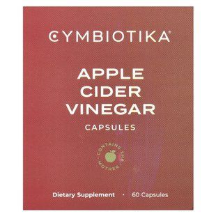 Яблучний оцет для здорового травлення Cymbiotika (Apple Cider Vinegar) 60 капсул