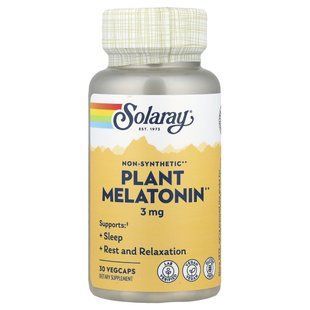 Solaray, Plant Melatonin, 3 mg, 30 VegCaps купить в Киеве и Украине