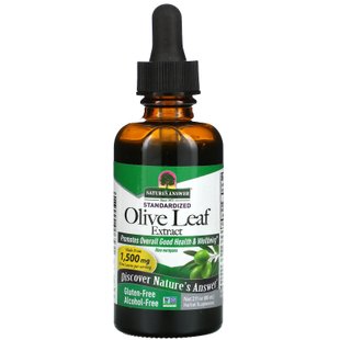 Экстракт листьев оливы без спирта Nature's Answer (Olive Leaf) 1500 мг 60 мл купить в Киеве и Украине