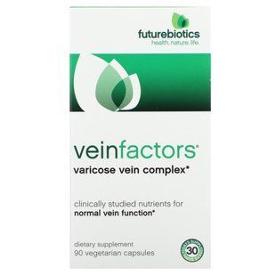 VeinFactors, противоварикозный комплекс, FutureBiotics, 90 вегетарианских капсул купить в Киеве и Украине