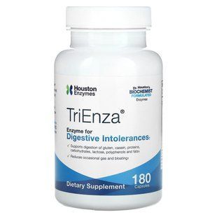 Ферменти для травлення, TriEnza with DPP IV Activity, Houston Enzymes, 180 капсул