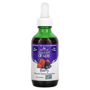 SweetLeaf, Жидкая стевия, ягодный вкус, Wisdom Natural, 2 жидких унции (60 мл) купить в Киеве и Украине