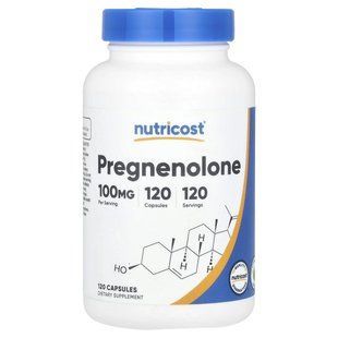 Прегненолон Nutricost (Pregnenolone) 100 мг 120 капсул