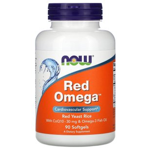 Красная Омега Now Foods (Red Omega) 90 мягких желатиновых капсул купить в Киеве и Украине