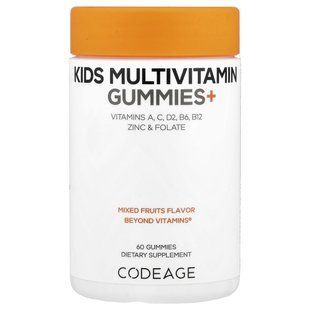 Codeage, Kids Multivitamin Gummies+, Mixed Fruits, 60 Gummies купить в Киеве и Украине