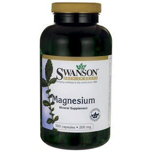 Magnesium Oxide, 200 mg, 500 capsules