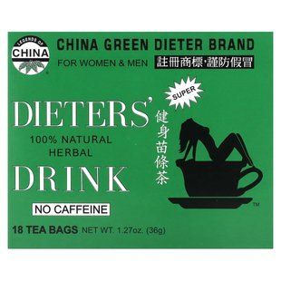 Uncle Lee's Tea, Dieters' 100% Natural Herbal Drink, No Caffeine, 18 Tea Bags, 1.27 oz (36 g) купить в Киеве и Украине