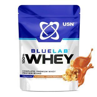 USN, Blue Lab 100% Whey Premium Protein, 476 g, caramel popcorn купить в Киеве и Украине