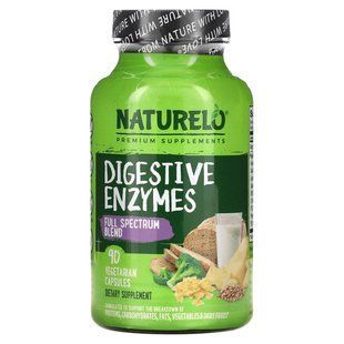 NATURELO, Digestive Enzymes, Full Spectrum Blend, 90 Vegetarian Capsules купить в Киеве и Украине