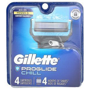 Сменные кассеты для бритья Fusion5 Proshield, Chill, Gillette, 4 кассеты купить в Киеве и Украине