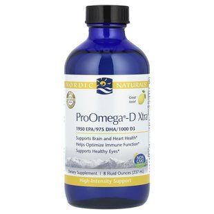 Омега 3 с витамином Д со вкусом лимона Nordic Naturals (ProOmega) 237 мл купить в Киеве и Украине