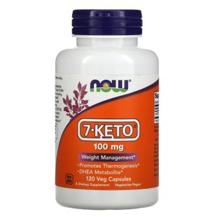 7 Кето ДГЭА Now Foods (7-KETO DHEA) 100 мг 120 капсул купить в Киеве и Украине