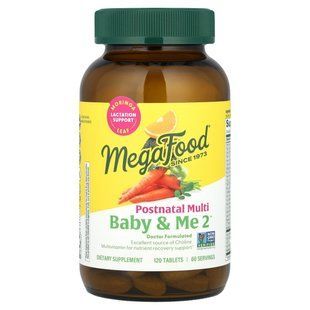 MegaFood, Baby & Me 2, мультивитамины для послеродового периода, 120 таблеток купить в Киеве и Украине