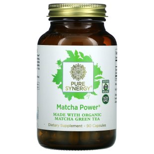 Pure Synergy, Organic Matcha Power, 90 вегетарианских капсул купить в Киеве и Украине