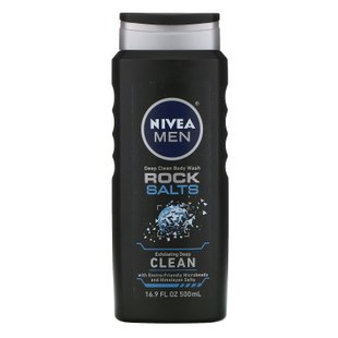 Для мужчин, глубокое очищение тела, каменная соль, Men, Deep Clean Body Wash, Rock Salts, Nivea, 500 мл купить в Киеве и Украине