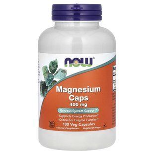 Магний аспартат Now Foods (Magnesium) 400 мг 180 капсул купить в Киеве и Украине