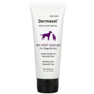 International Veterinary Sciences, Dermasol, гель для местного ухода за кожей, для собак и кошек, 2 жидких унции (59 мл) купить в Киеве и Украине