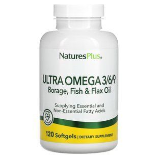 Омега 3 6 9 Nature's Plus (Ultra Omega 3/6/9) 120 капсул купить в Киеве и Украине