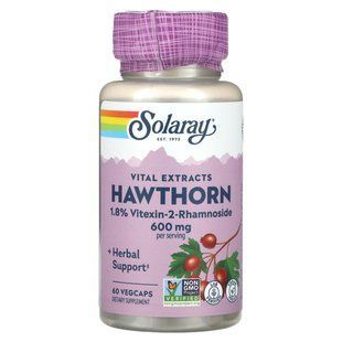 Solaray, Vital Extracts Hawthorn, 300 mg, 60 VegCaps купить в Киеве и Украине