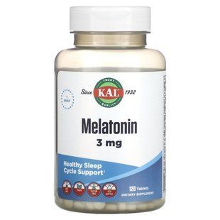 KAL, Melatonin, 3 mg, 120 Tablets купить в Киеве и Украине