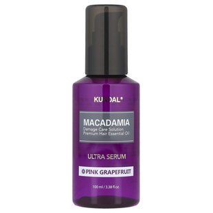 Kundal, Macadamia Ultra Hair Serum, Pink Grapefruit, 3.38 fl oz (100 ml)