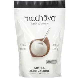 Аллюлозный подсластитель, Clean & Simple, Simpla Zero Calorie, Allulose Sweetener, Madhava Natural Sweeteners, 340 г купить в Киеве и Украине