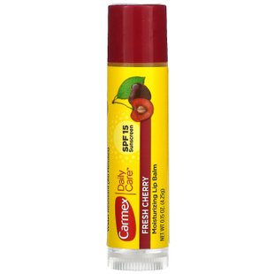 Carmex, Daily Care, увлажняющий бальзам для губ, свежая вишня, SPF 15, 4,25 г (0,15 унции) купить в Киеве и Украине